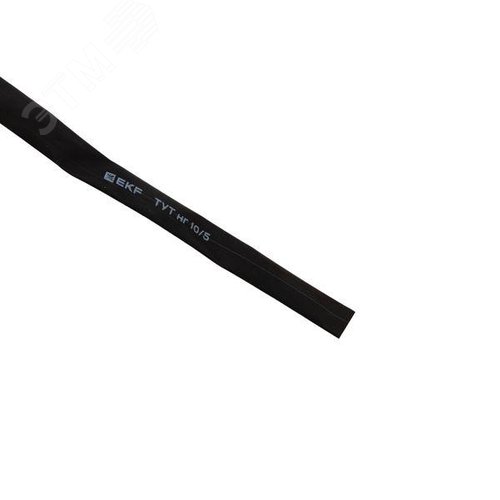 Трубка термоусаживаемая ТУТ нг 10/5 черная рулон PROxima - фото 5