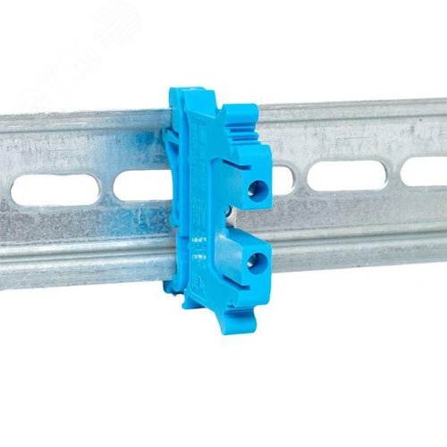 Клемма проходная винтовая UT 4 мм2 синяя EKF - фото 3