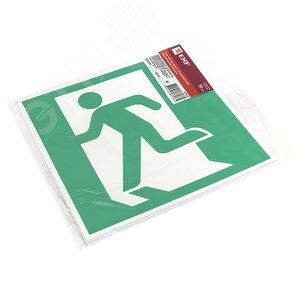 Знак ''Выход здесь'' (левосторонний) 200х200мм PROxima - фото 3