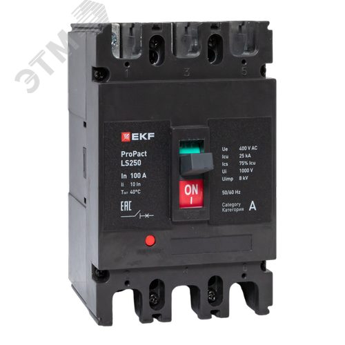 Изображение товара LS250 25кА 3P 100А ProPact EKF (шт)