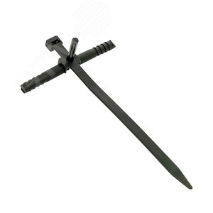 Хомут дюбельный 7х150 черный (50шт) PROxima - фото 1