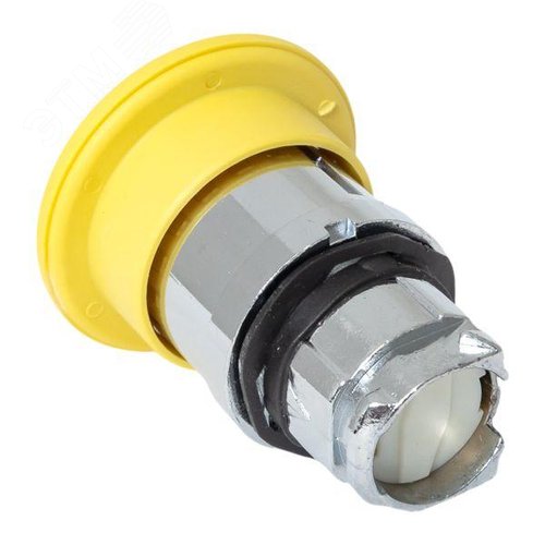 Исполнительный механизм кнопки XB4 ''Грибок'' желтый возвратный без фиксации без подсветки PROxima - фото 5