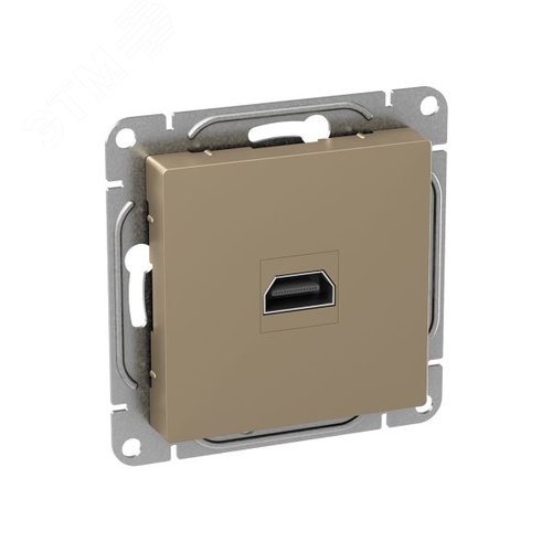 Механизм розетки HDMI  шампань Эпика EKF - фото 2