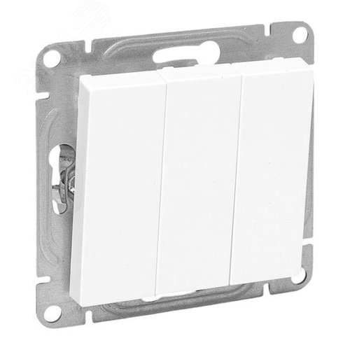 Эпика Механизм выключателя 3кл. белый EKF - фото 1