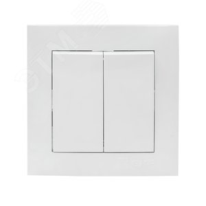 Валенсия выключатель 2-кл. 10А белый - фото 1