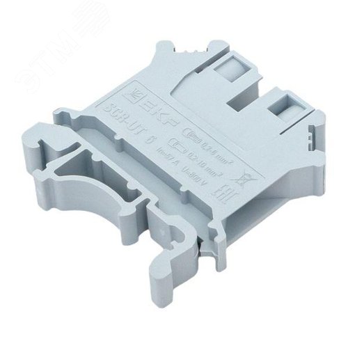 Клемма проходная винтовая UT 6 мм2 серая EKF - фото 8