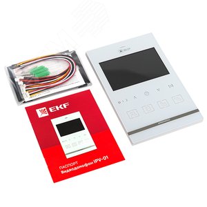 Видеодомофон IPV-01 бел. 4'' TFT 4пр. 2 канала IP20 - фото 2