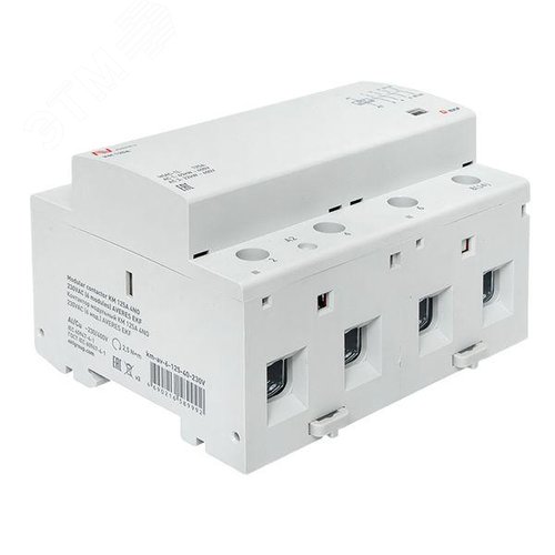 Контактор модульный КМ 125А 4NO 230VAC (6 мод.) AVERES - фото 9