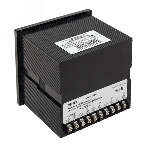 Вольтметр цифровой на панель 96х96 трехфазный PROxima - фото 8