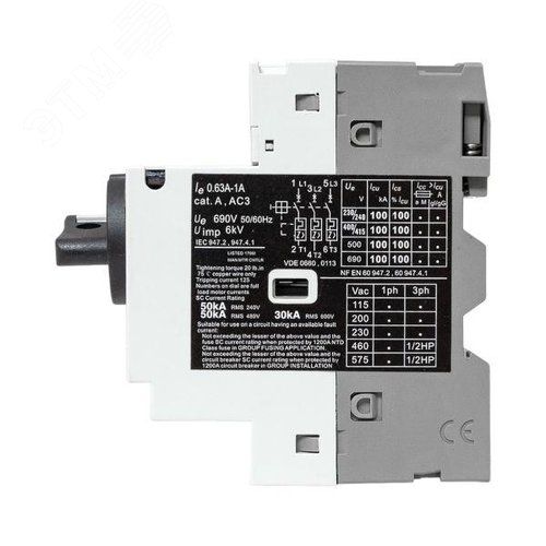 Автомат пуска двигателя GV2P 0,63-1А - фото 6