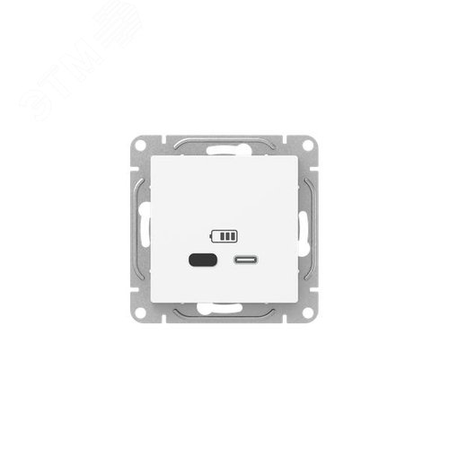 Эпика Механизм розетки USB-С быстрая белый EKF - фото 1