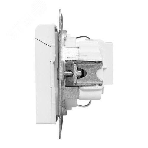 Эпика Механизм розетки 16А IP44 с заземлением со шторками c крышкой белый EKF - фото 8