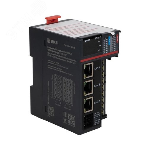 Программируемый логический контроллер (ПЛК) EC312 токоподающий D-CARD - фото 6