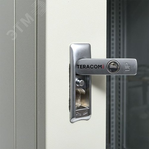Шкаф настенный 19'' TERACOM PRO 15U 600х600 мм дверь стеклянная с замком-ручкой серый - фото 21
