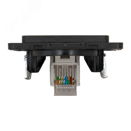 Стокгольм Механизм Розетки RJ-45 1-местной черный - фото 7