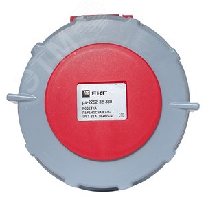 Розетка переносная 2252 3Р+РЕ+N 32А 380В IP67 PROxima - фото 2