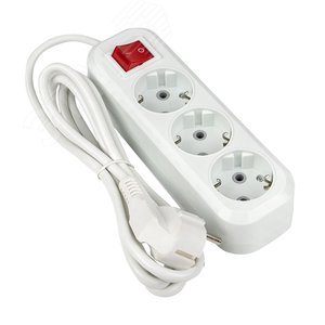 Удлинитель Эксперт 3 гнезда 5 метров 16А/3,0кВт с выключателем и заземлением ПВС 3х1 PROxima - фото 2