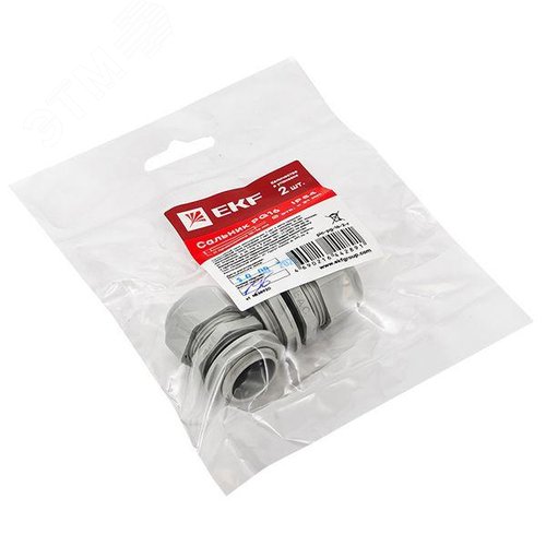 Сальник PG16 IP54 (2 шт) d отв. 21 мм / d провод. 10-14 мм PROxima - фото 2