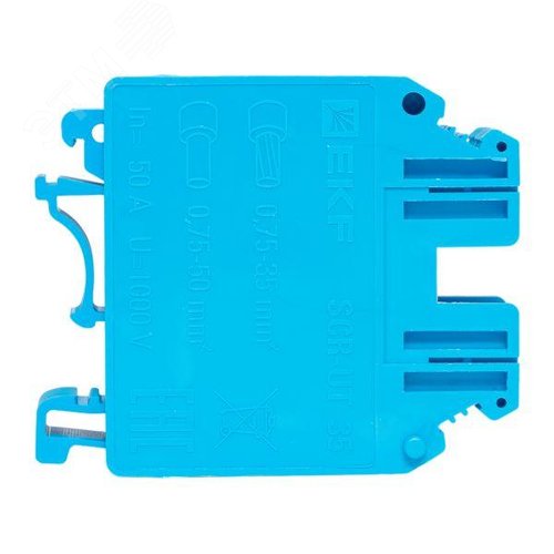 Клемма проходная винтовая UT 35 мм2 синяя EKF - фото 3