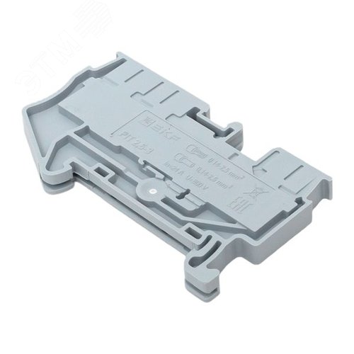 Клемма Push-in 2.5 мм2 3 вывода серая EKF - фото 7