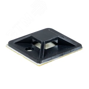 Площадка самоклеящаяся (30х30 мм) черная (100 шт) - фото 1