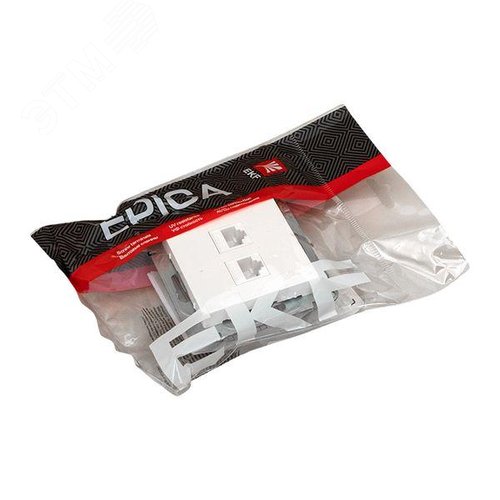 Эпика Механизм розетки RJ45 - 2шт (cat5) белый EKF - фото 8