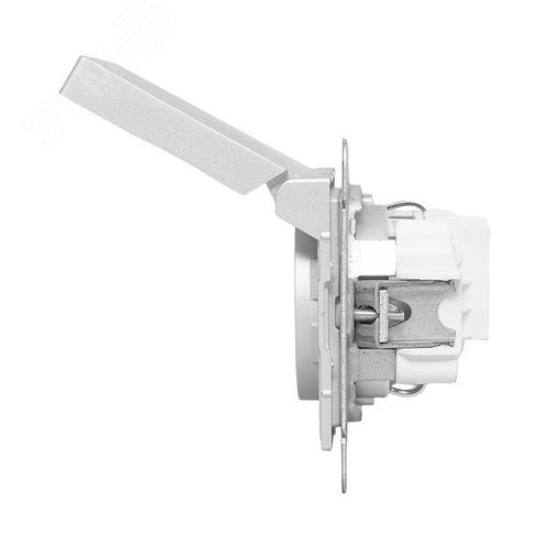 Эпика Механизм розетки 16А IP44 с заземлением со шторками c крышкой алюминий EKF - фото 9