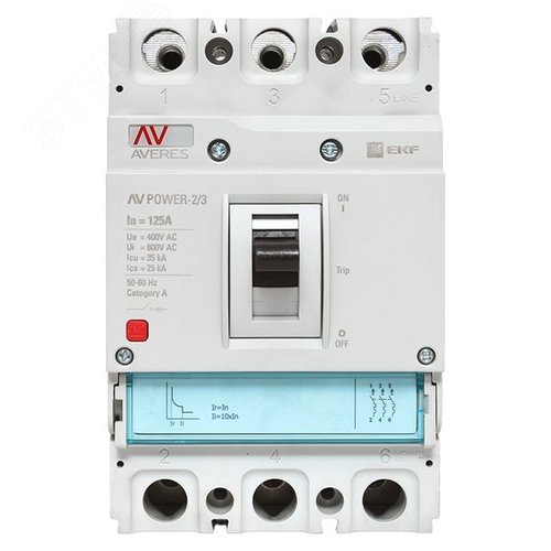 Выключатель автоматический в литом корпусе AV-POWER-2/3 125А 35кА TR EKF - фото 5