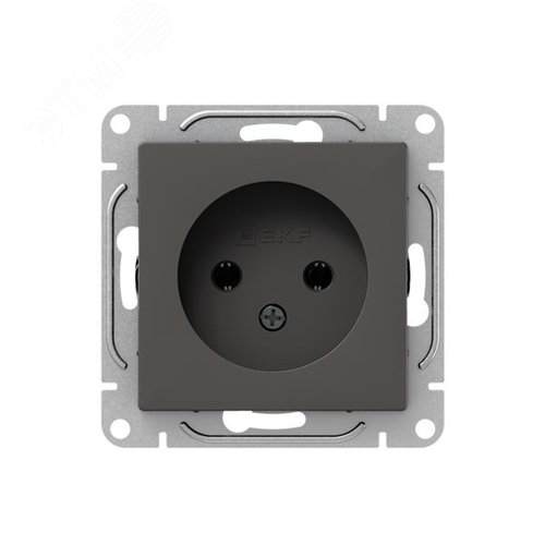 Механизм розетки  16А  без заземления  без шторок  мокко Эпика EKF - фото 1