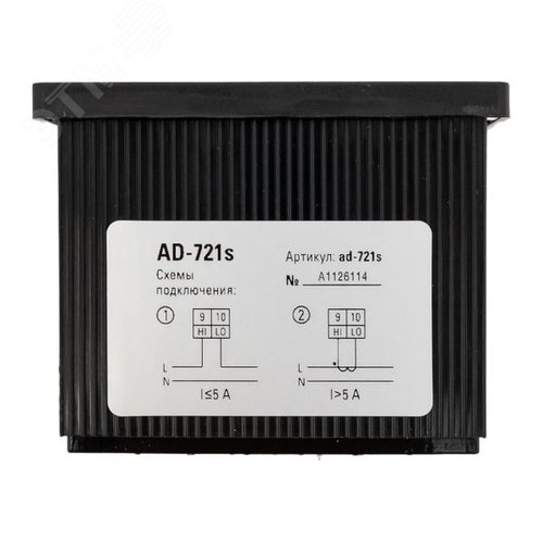 Амперметр цифровой на панель 72х72 квадратный вырез однофазный в коротком корпусе PROxima - фото 6