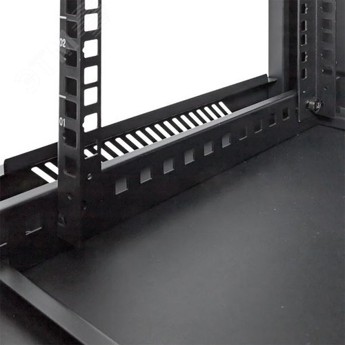 Шкаф настенный 19' TERACOM PRO 12U 600х450 мм дверь стеклянная с замком-ручкой чёрный - фото 28