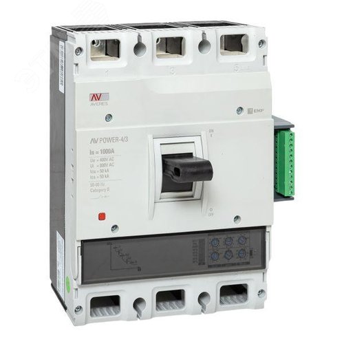 Выключатель автоматический AV POWER-4/3 1000А 50кА ETU2.2 - фото 1