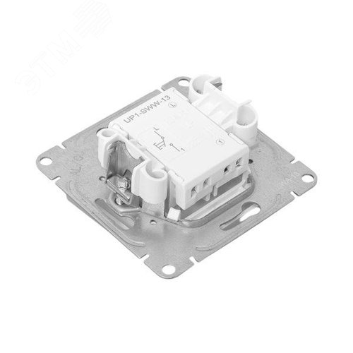 Эпика Механизм выключателя 1кл. кнопочный алюминий EKF - фото 9