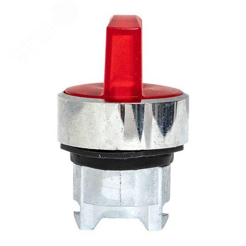 Исполнительный механизм переключателя SА4 красный на 3 положения возвратный без фиксации, с подсветкой с короткой ручкой IP65 - фото 5