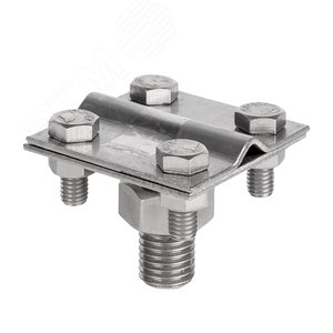 Зажим прута на штыре, пластина d 56x56 мм Ni PROxima - фото 1