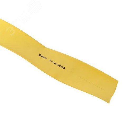 Трубка термоусаживаемая ТУТ нг 40/20 желтая рулон PROxima - фото 5