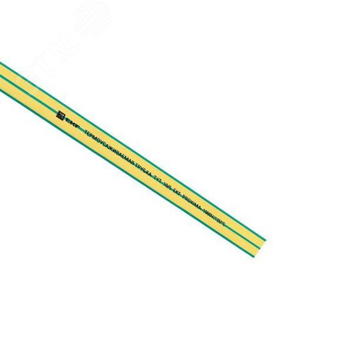 Трубка термоусаживаемая ТУТ нг 10/5 жел-зел рулон PROxima - фото 5