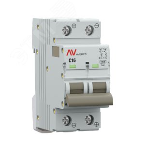 Выключатель автоматический AV-10 DC 2P 16A (C) 10kA AVERES - фото 3