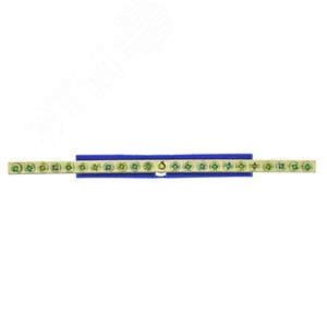 Шина нулевая N 63.22 изолятор на DIN-рейку (латунь) - фото 3