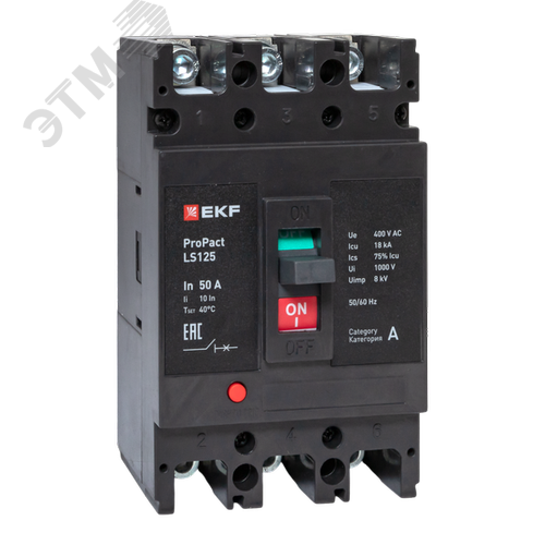 Изображение товара LS125 18кА 3P 50А ProPact EKF (шт)