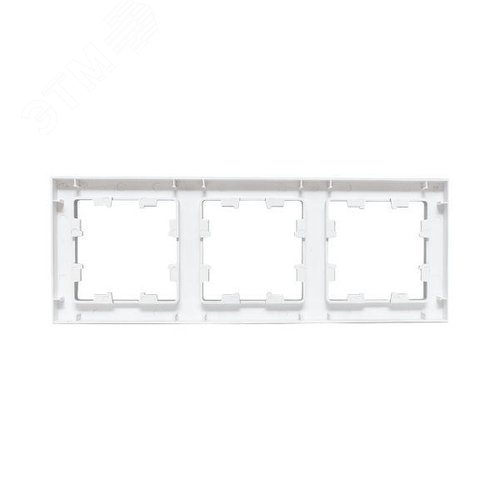 Эпика Рамка 3-местная алюминий пластик EKF - фото 4