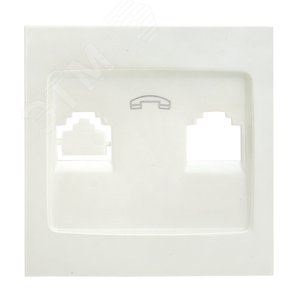 Валенсия лицевая панель розетки Phone 1-местная жемчуг - фото 3