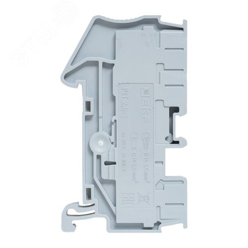 Клемма Push-in 2.5 мм2 3 вывода серая EKF - фото 4