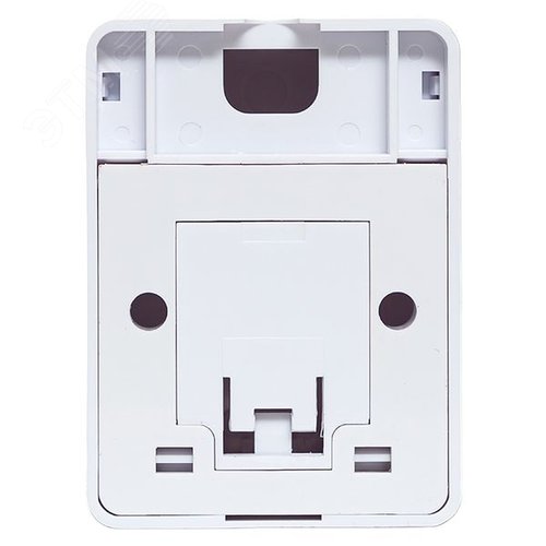 Корпус настенной розетки TERACOM PRO на 1 модуль Keystone со шторкой и маркером белый - фото 4
