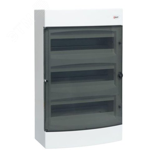 Изображение товара Щит распределительный навесной Unix прозрачная дверь 3х18 модулей IP41 EKF PROxima (шт)