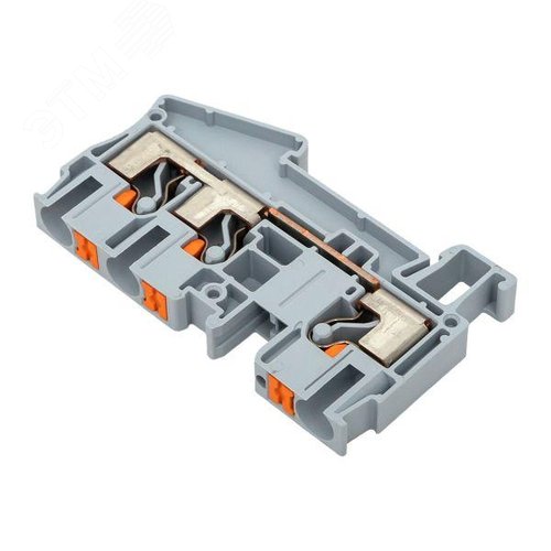 Клемма Push-in 6 мм2 3 вывода серая EKF - фото 8