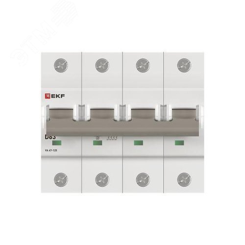 Выключатель автоматический ВА 47-125 4P 63А (D) 15кА PROXIMA - фото 3