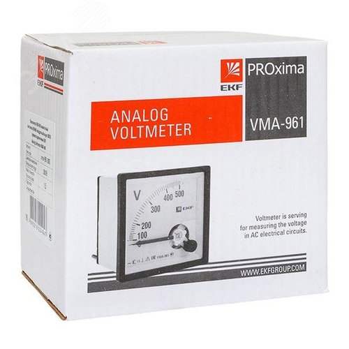 Вольтметр VM-A961 аналоговый на панель 96х96 квадратный вырез 300 В прямое подключение PROxima - фото 10