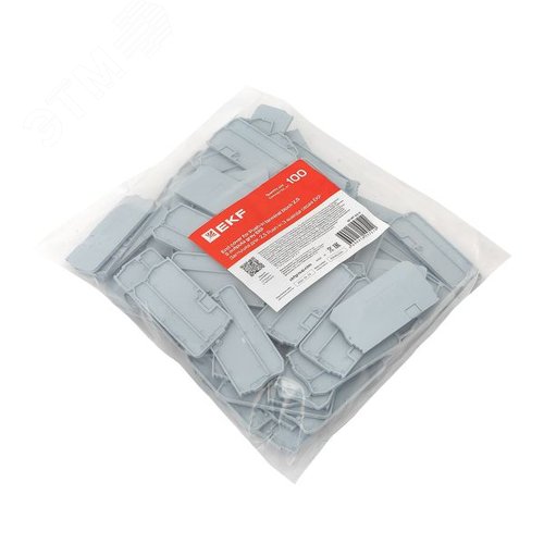 Заглушка для 2.5 Push-in 3 вывода серая - фото 4