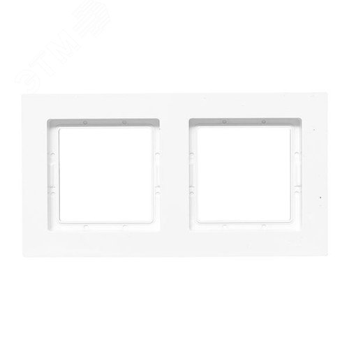 Эпика Рамка 2-местная IP44 белый пластик EKF - фото 2